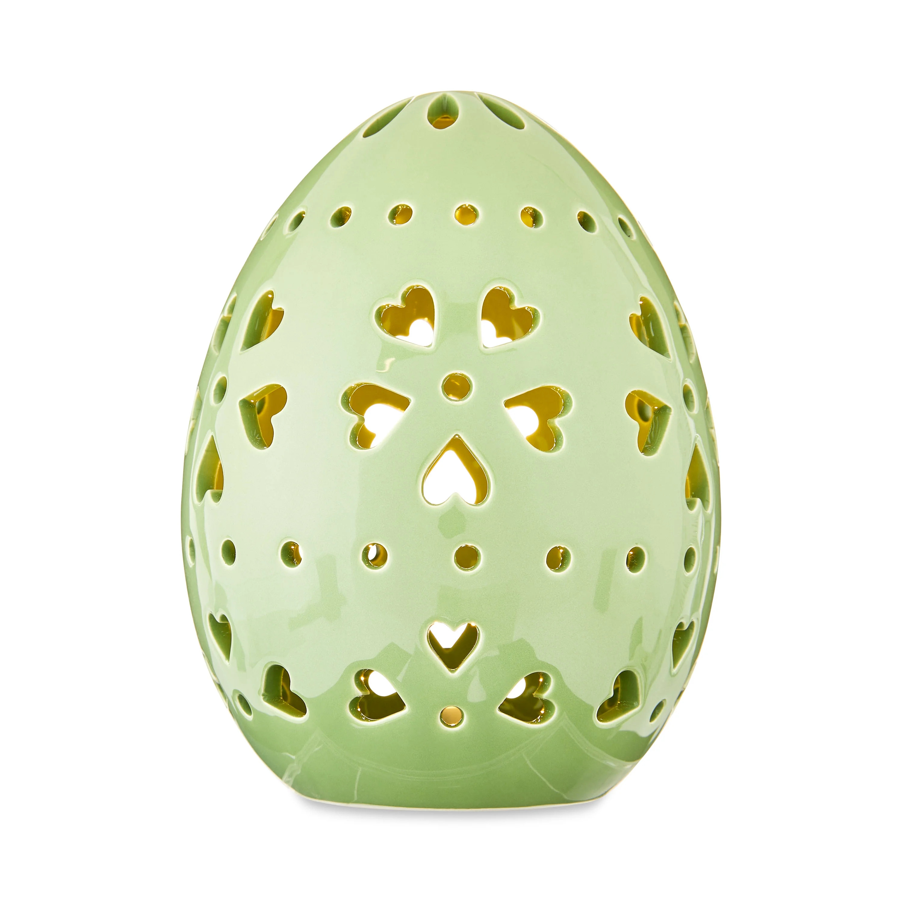 Way To Celebrate Medium Easter Ceramic LED Green Egg - Walmart.com | Walmart (US)