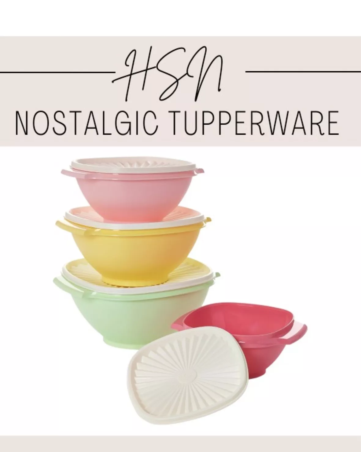 Tupperware® 16-piece Heritage Round Mini Bowls Set