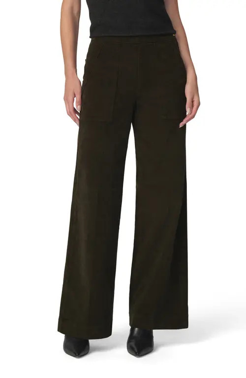 Joe's The Corduroy Side Zip Wide Leg Pants in Olive at Nordstrom, Size 27 | Nordstrom