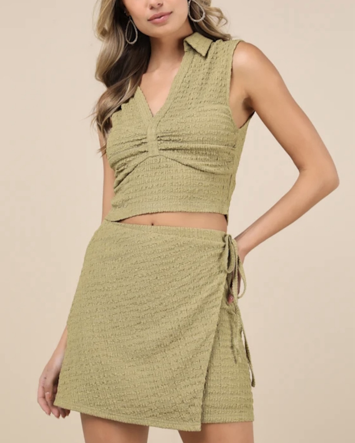 Lulus Light Green Two Piece Outfit 🤩
.
.
Lulus outfits, olive green outfits, two piece sets, summer sets, vacation sets, vacation outfits, cruise outfits, skort outfits, matching sets, vacation clothes, travel outfits, summer outfits, party outfits, green sets, sage green outfits, casual outfit, date outfit, daytime outfit, brunch outfit 

#LTKTravel #LTKFindsUnder100 #LTKStyleTip