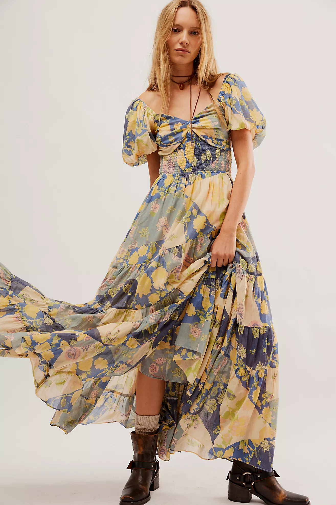 Short Sleeve Sundrenched Maxi Dress | Free People (Global - UK&FR Excluded)