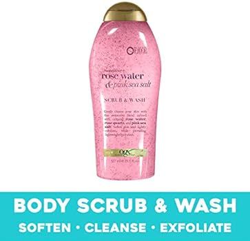 Sensitive+ Rose water & pink sea salt scrub &wash | Amazon (US)