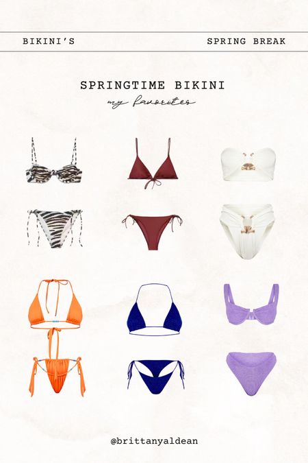 It’s almost time to grab those bikinis for spring break and summer! These suits are so cute. 

bikinis l bikini style l swim l swimsuit l swimwear l mango l revolve l lspace 