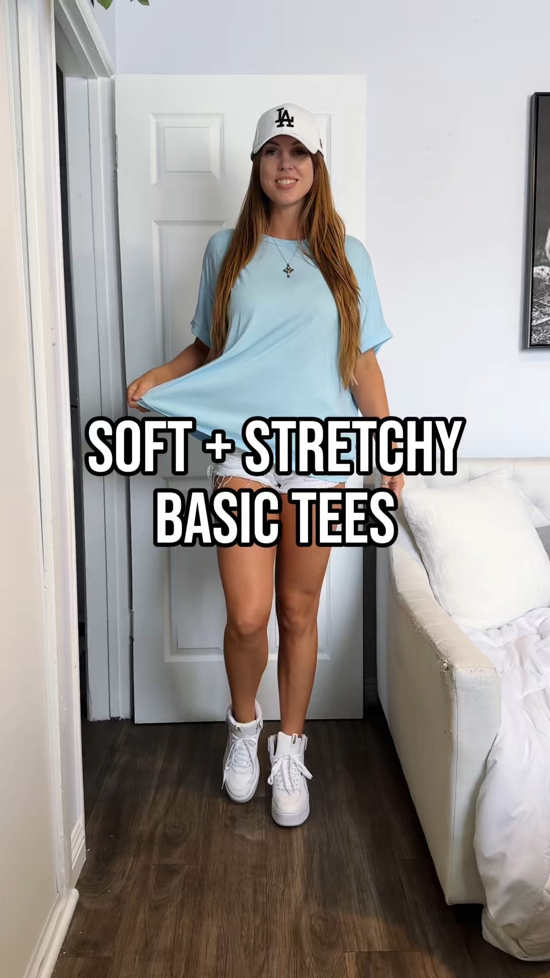 BASIC TEES that are a HIT!💥 These are just WOW!! Honestly, probably the softest I've ever owned. I am SO impressed! The stretch is unbelievable and I feel like these can be worn with everything! Dressed up or down, + so many colors to choose from. I'm obsessed!🤓

#LTKActive #LTKFindsUnder50 #LTKxMadewell