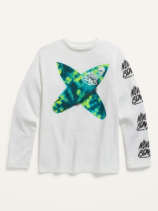 Long-Sleeve Graphic Mesh Rashguard for Boys | Old Navy (US)