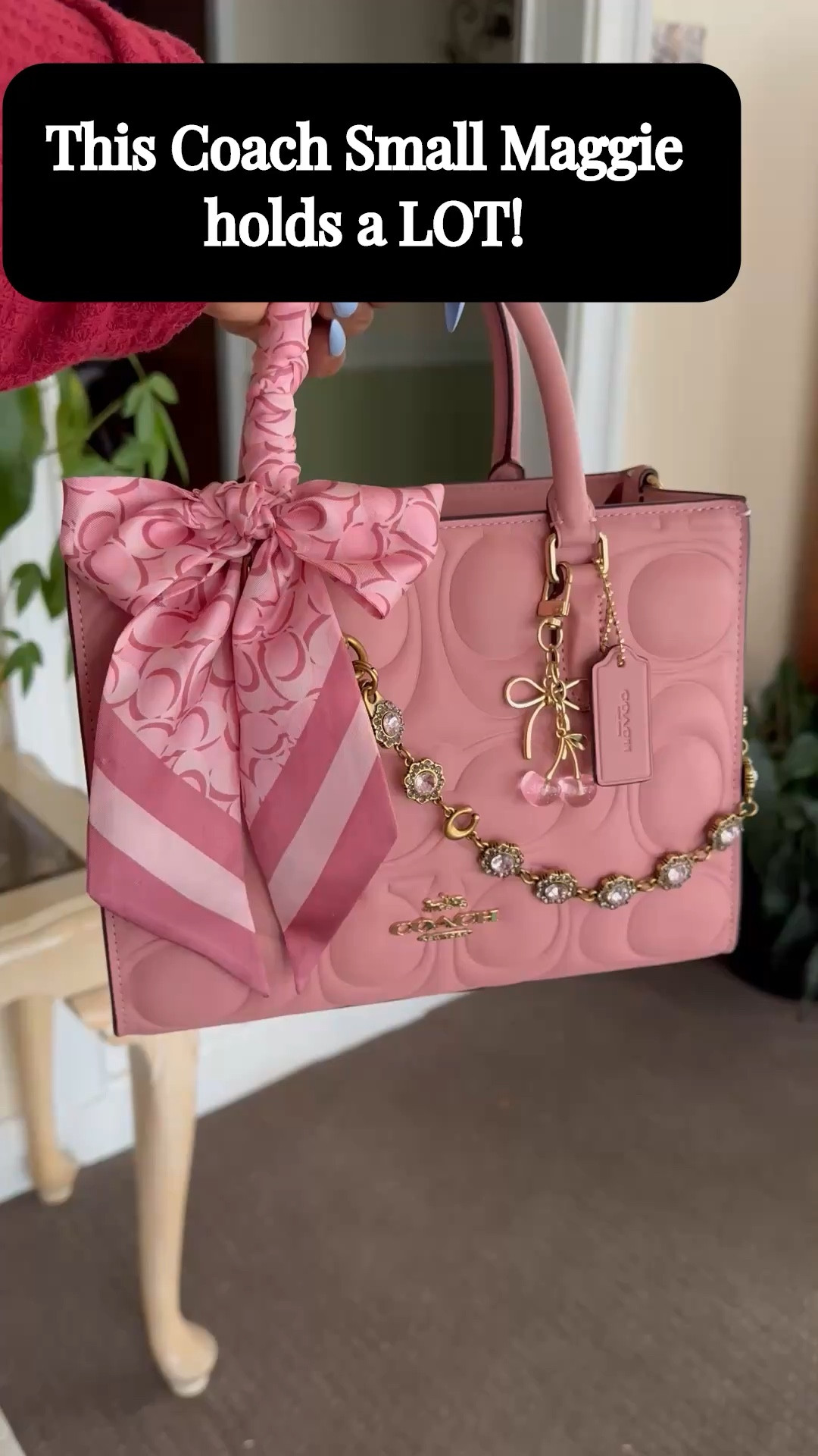 The Coach Small Maggie is an eye catcher! It’s a GREAT carry and it holds a LOT! 