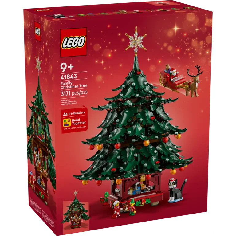 LEGO Family Christmas Tree Decoration 41843 Building Set (3,171 Pieces) | Walmart (US)