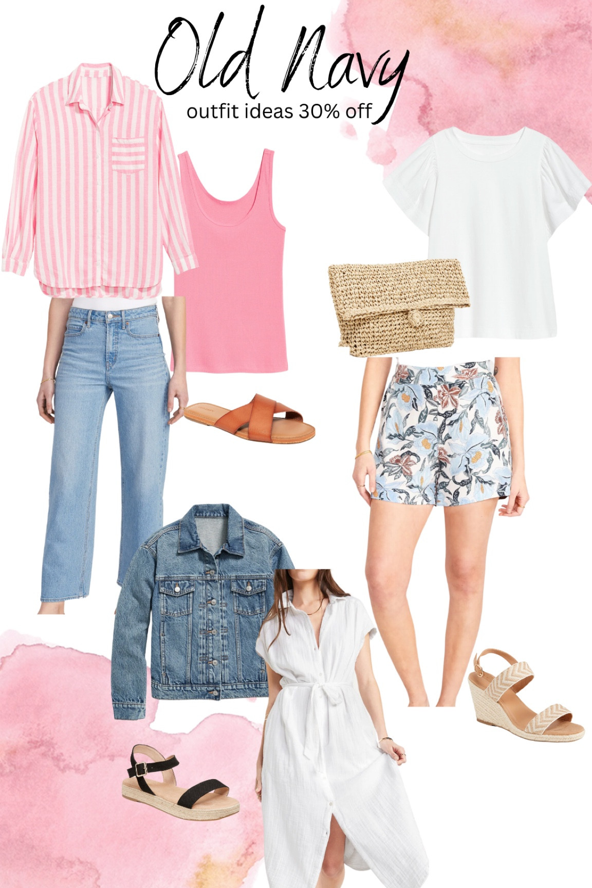 Old navy outfits | sale finds | 30% off | spring style | feminine outfit ideas | dress it up | dress it down | summer fashion | 

#LTKunder50 #LTKSeasonal #LTKsalealert