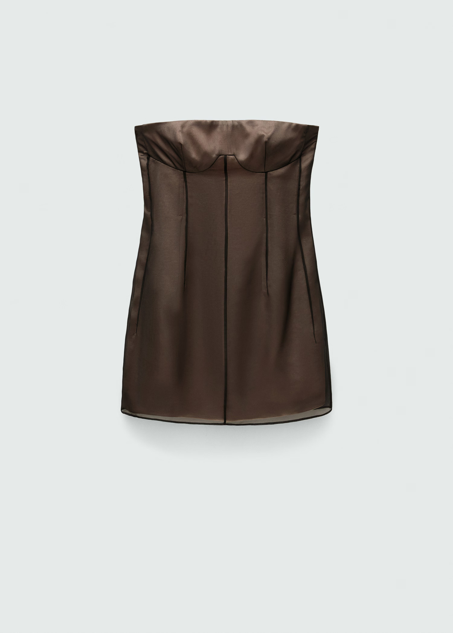 Short dress with corset neckline - Women | MANGO USA | Mango (US/MX/AU)