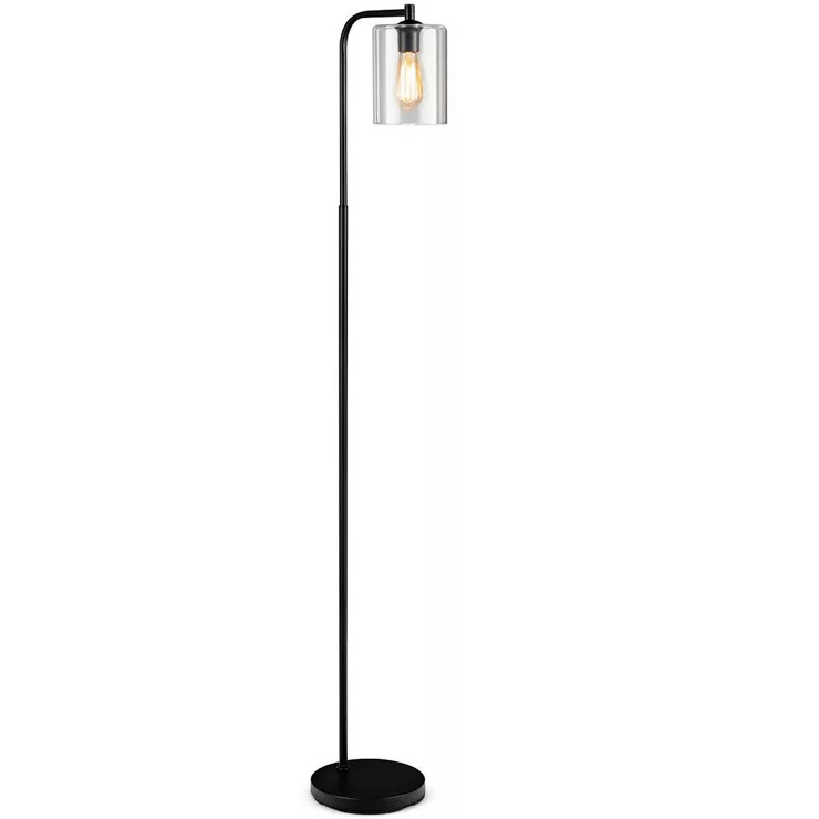 Costway Industrial Floor Lamp w/ Glass Shade Indoor Modern Tall Pole Lamp for Office | Target