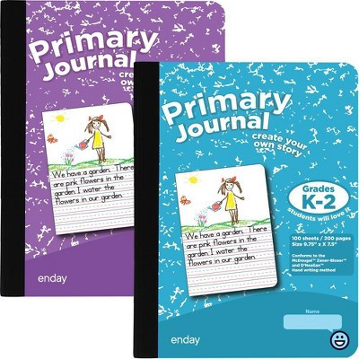 Enday Primary Journal Grades K-2, Writing Journal, Half Page Ruled Composition Notebook for Kids, 100 Sheets kids Notebook | Target