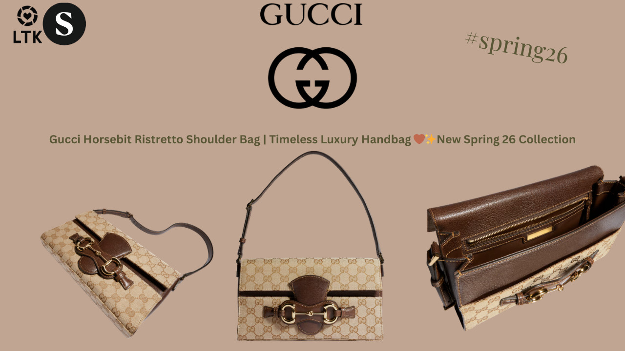 Gucci Horsebit Ristretto Shoulder Bag | Timeless Luxury Handbag 🤎✨New Spring 26 Collection

The Gucci Horsebit Ristretto Medium Shoulder Bag is a refined expression of Gucci heritage. Part of the Gucci Primavera collection, this structured shoulder bag features the iconic Horsebit hardware and classic GG canvas.
Inspired by the bold intensity of the Italian espresso Ristretto, this bag delivers a compact yet powerful luxury statement — perfect for everyday essentials.
With its neutral sand GG canvas, brown leather trim, and gold-tone hardware, this bag pairs beautifully with both casual and polished outfits.
Fits essentials like your iPhone Pro Max, AirPods, wallet, and lipstick — making it a stylish yet practical luxury piece.
✨ Perfect for elevated everyday style.


🛍 ShopMy: https://shopmy.us/shop/collections/4245184


🛍 LTK: 



💬 Comment below if you love classic luxury handbags like this one.
👍 Like + Subscribe for more Over 50 & Chic luxury style finds.


#GucciBag #GucciHorsebit #LuxuryHandbags #GucciCollection #DesignerHandbag #LuxuryFashion #TimelessStyle #HandbagCollection #LuxuryStyle #Over50AndChic #StyleOver50 #LuxuryAccessories #FashionOver50 #HandbagLover #LuxuryLifestyle


Gucci Horsebit Ristretto bag, Gucci Horsebit shoulder bag, Gucci Primavera collection handbag, Gucci GG canvas bag, luxury designer handbags, Gucci bag review, Gucci Horsebit bag styling, luxury handbags 2026, designer handbags investment, Gucci structured shoulder bag, Gucci handbag collection, luxury bag inspiration, fashion over 50 style, luxury handbags for women, timeless designer bags 

 #LTKgrwm #LTKootd #LTKOver40
