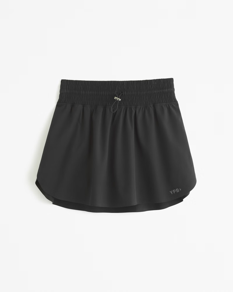 Abercrombie & Fitch Women's YPB motionTEK Lined Flyaway Skirt in Onyx - Size XL | Abercrombie & Fitch (US)