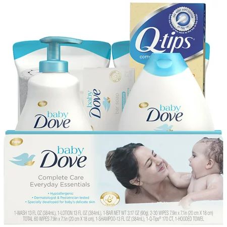 Baby Dove Complete Care Everyday Essential Gift Set, 7 Piece Set | Walmart (US)