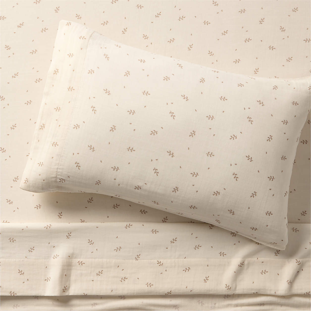 Supersoft Lilac Rose Stripe 100% Organic Cotton Gauze Kids Twin Sheet Set + Reviews | Crate & Kid... | Crate & Barrel