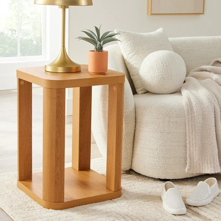 Better Homes & Gardens Juliet End Table, Light Honey Finish | Walmart (US)