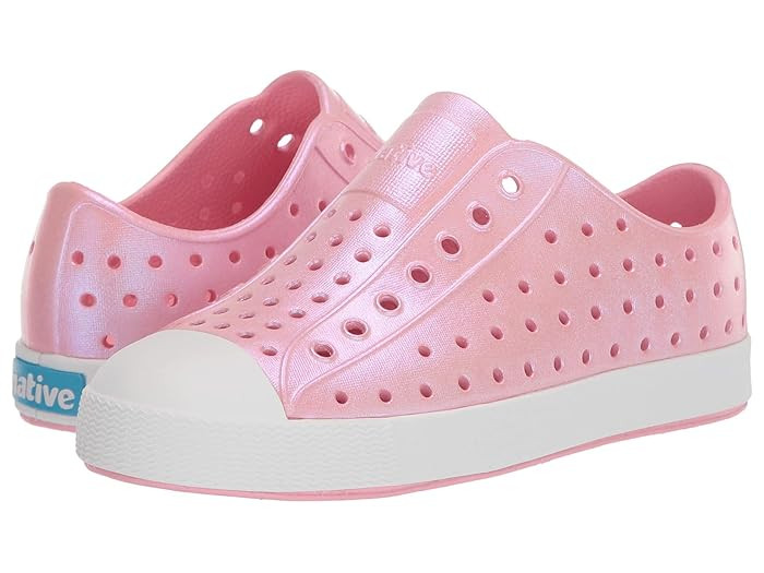 Native Kids Shoes Jefferson Iridescent (Little Kid) (Princess Pink/Shell White/Galaxy) Girls Shoes | Zappos