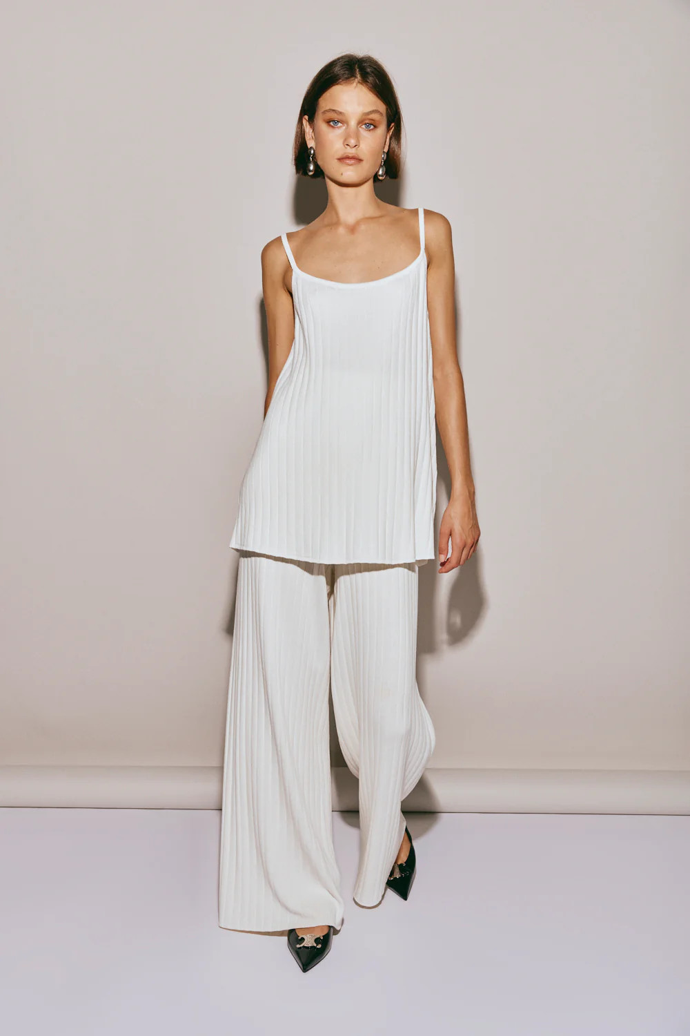 Jac Knit Pants White | VRG Grl