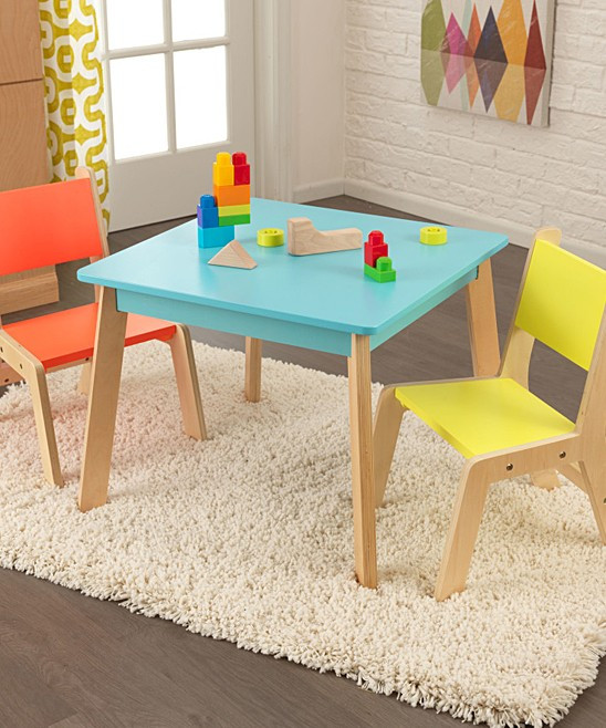 KidKraft Indoor Table Chair Sets Multi - Highlighter Three-Piece Modern Table & Chair Set | Zulily