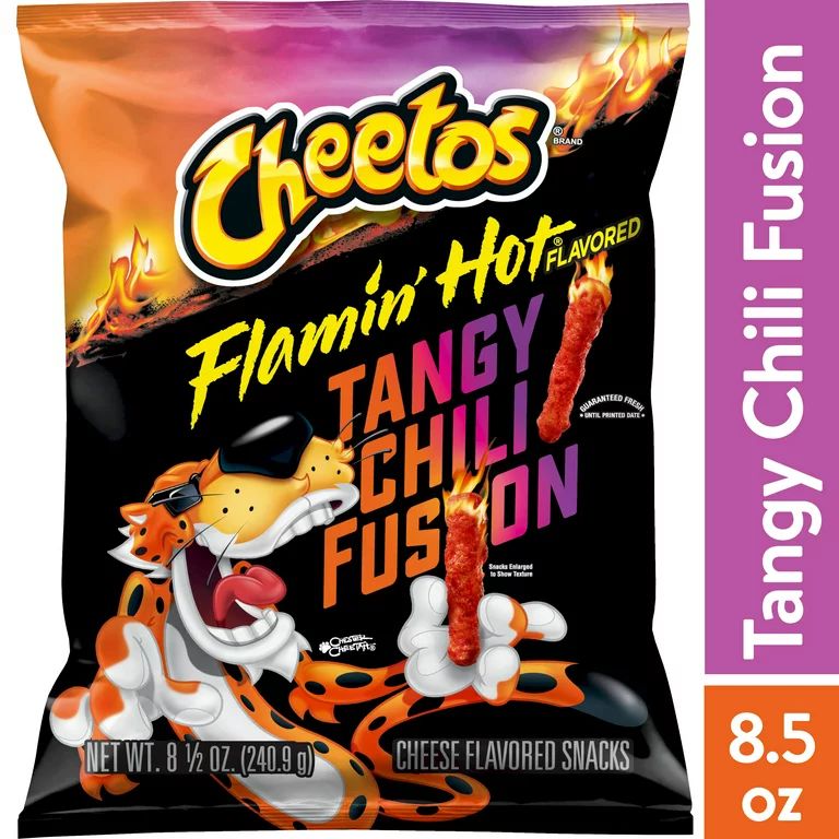 Cheetos Flamin’ Hot Tangy Chili Fusion Flavored Snack, 8.5 oz - Walmart.com | Walmart (US)