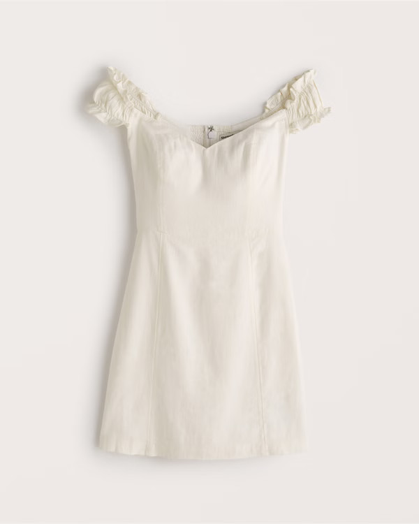 Off-The-Shoulder Corset Mini Dress | Abercrombie & Fitch (US)