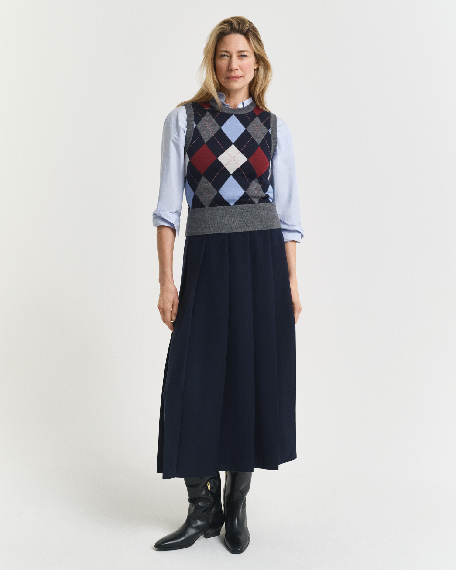 Wide Pleated Midi Skirt | Gant
