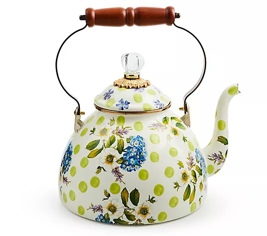 Make Your Selection: MacKenzie- Childs 3-Quart Enamel Tea Kettle | QVC