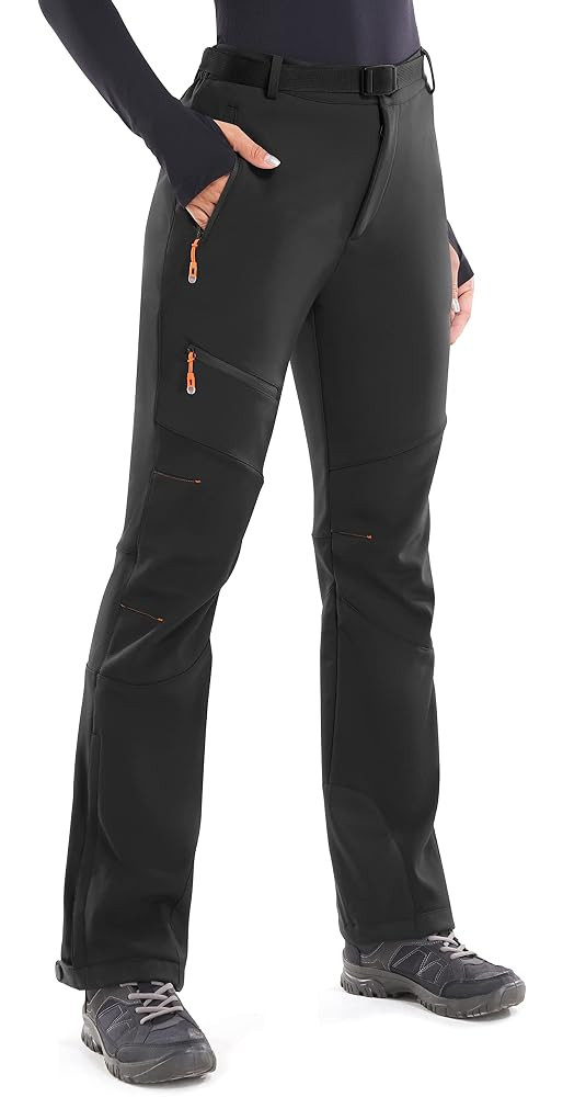 Heathyoga Snow Ski Pants Women Waterproof Softshell Insulated Fleece Lined Snowboard Pants Hiking... | Amazon (US)