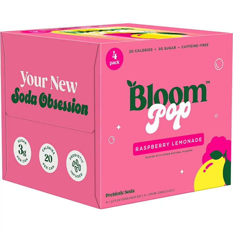 Bloom Nutrition Pop Prebiotic Soda 4-Pack | Academy Sports + Outdoors