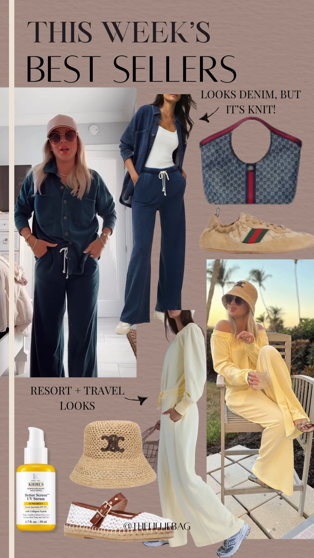 Best seller matching sets/jumpsuits! Wearing smalls. “Denim” set is knit and sold as separates! 

Love this jumpsuit so much and of course had to have the yellow!💛 my fave color! Lots of compliments on this one too!

Resort wear. Yellow. Jumpsuit. Vacay. Slides. Sandals. Gucci. 

#LTKootd #LTKTravel #LTKSeasonal