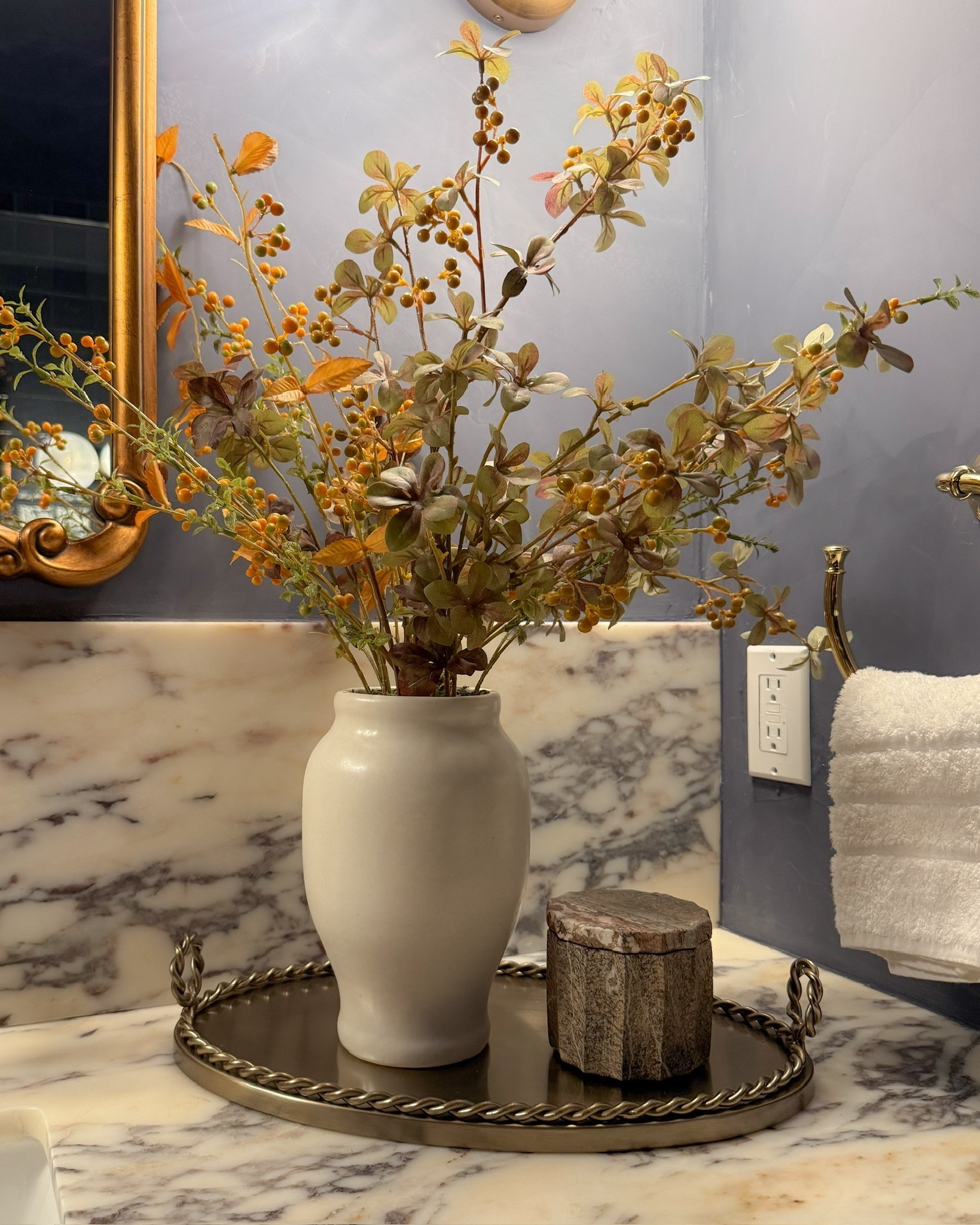 Need an easy fall look for your bathroom counter? Try this! Subtle and so pretty! 🍁🍂

#LTKHome #LTKSeasonal #LTKdayinmylife