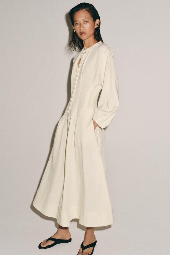 ZW COLLECTION FITTED WAIST DRESS | Zara UK