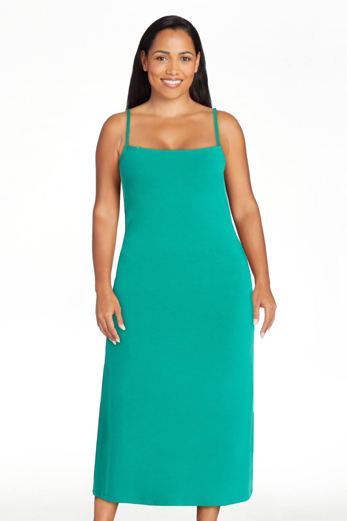 No Boundaries Sleeveless Square Neck Midi Dress, Women's & Women's Plus Sizes XXS-4X | Walmart (US)