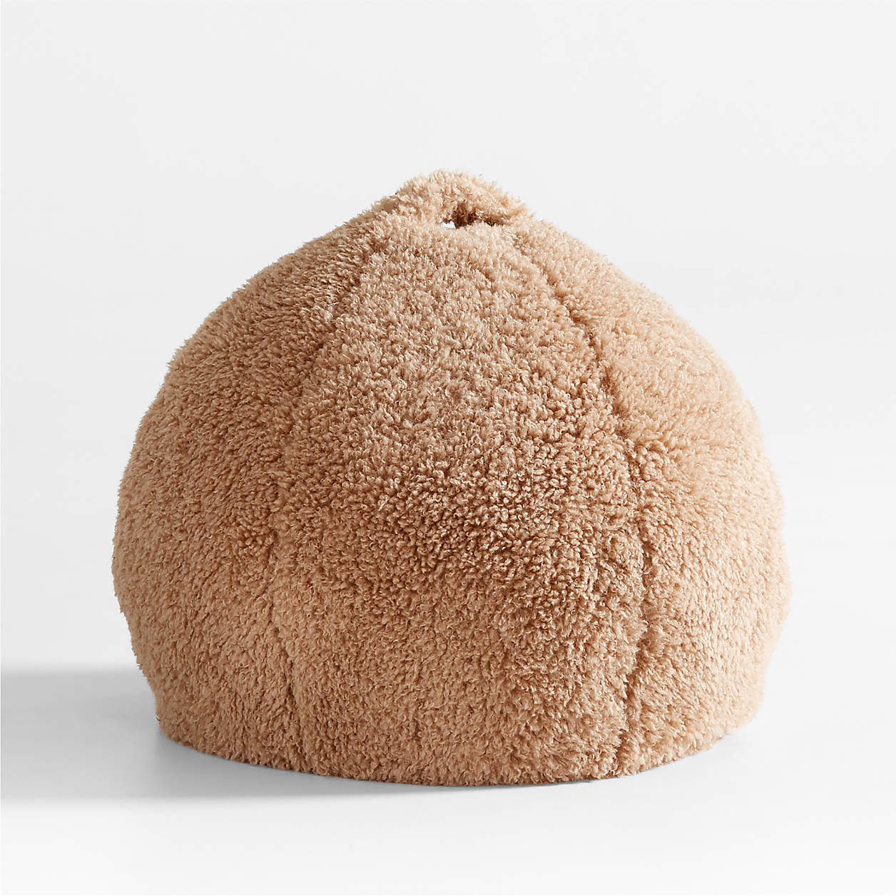 Sesame Brown Small Mongolian Faux Fur Kids Lounge Bean Bag Chair + Reviews | Crate & Kids | Crate & Barrel