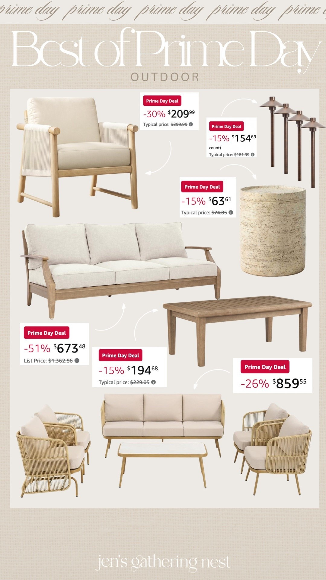  outdoor furniture and decor, fines that are on major sale for Amazon prime day!! 

#PrimeDay #AmazonPrime #AmazonHome #PrimeDayFinds #AmazonFinds #OutdoorFurniture #PatioFurniture #OutdoorOasis #OutdoorCoffeeTable #OutdoorAccentTable #PatioSet #OutdoorChairs #OutdoorLights

#LTKSaleAlert #LTKHome #LTKSeasonal