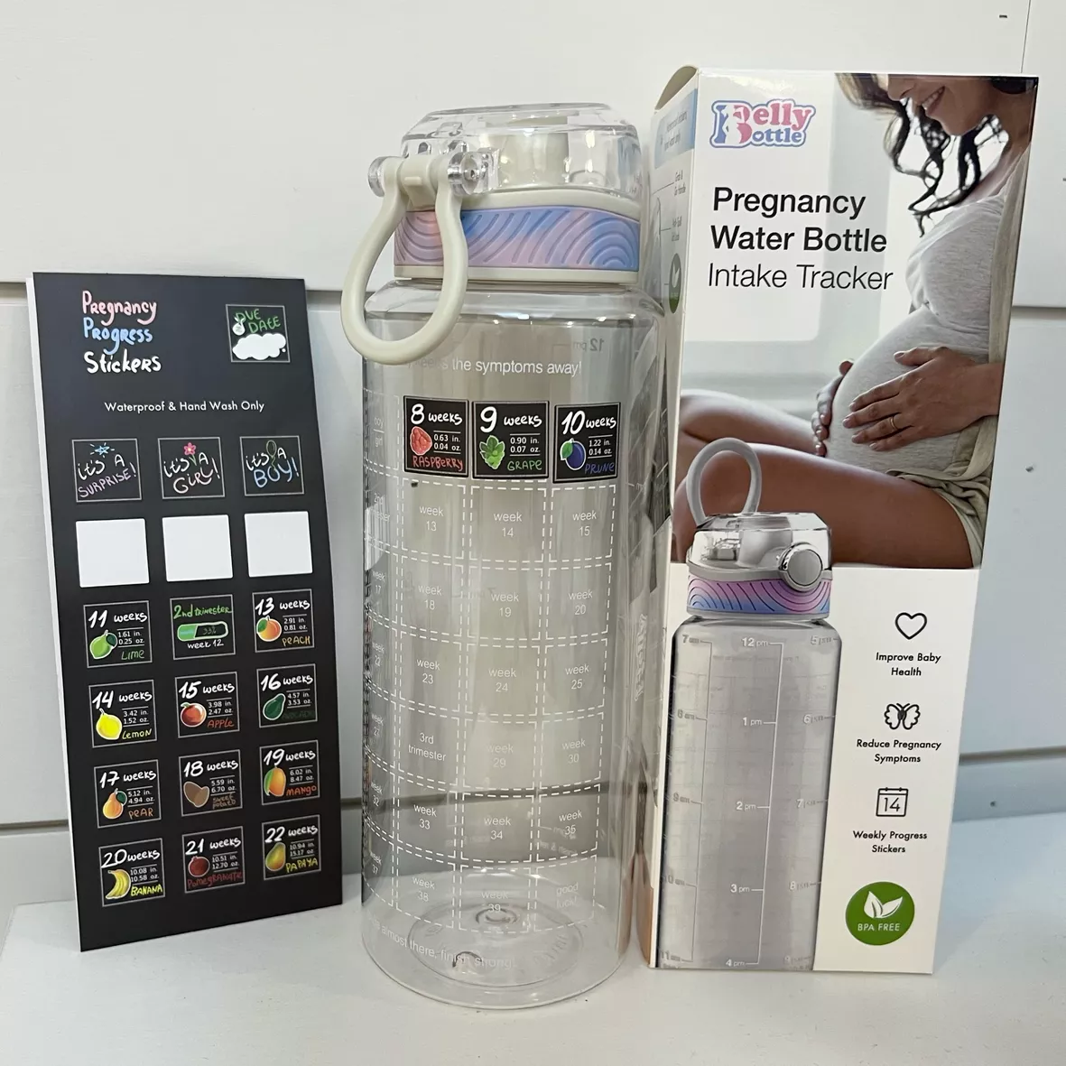  BellyBottle Pregnancy Water Bottle Tracker