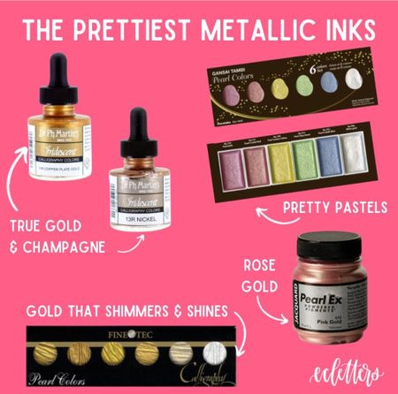 Who doesn’t love a pretty metallic ink? Here are some that I love for calligraphy and brush lettering! 

#LTKunder50 #LTKFind