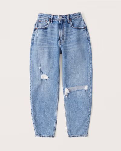 Curve Love High Rise 80s Mom Jeans | Abercrombie & Fitch (US)