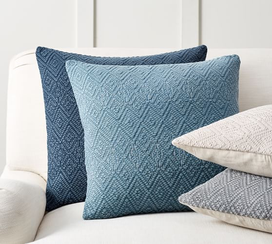 Washed Diamond Pillow Covers | Pottery Barn (US)