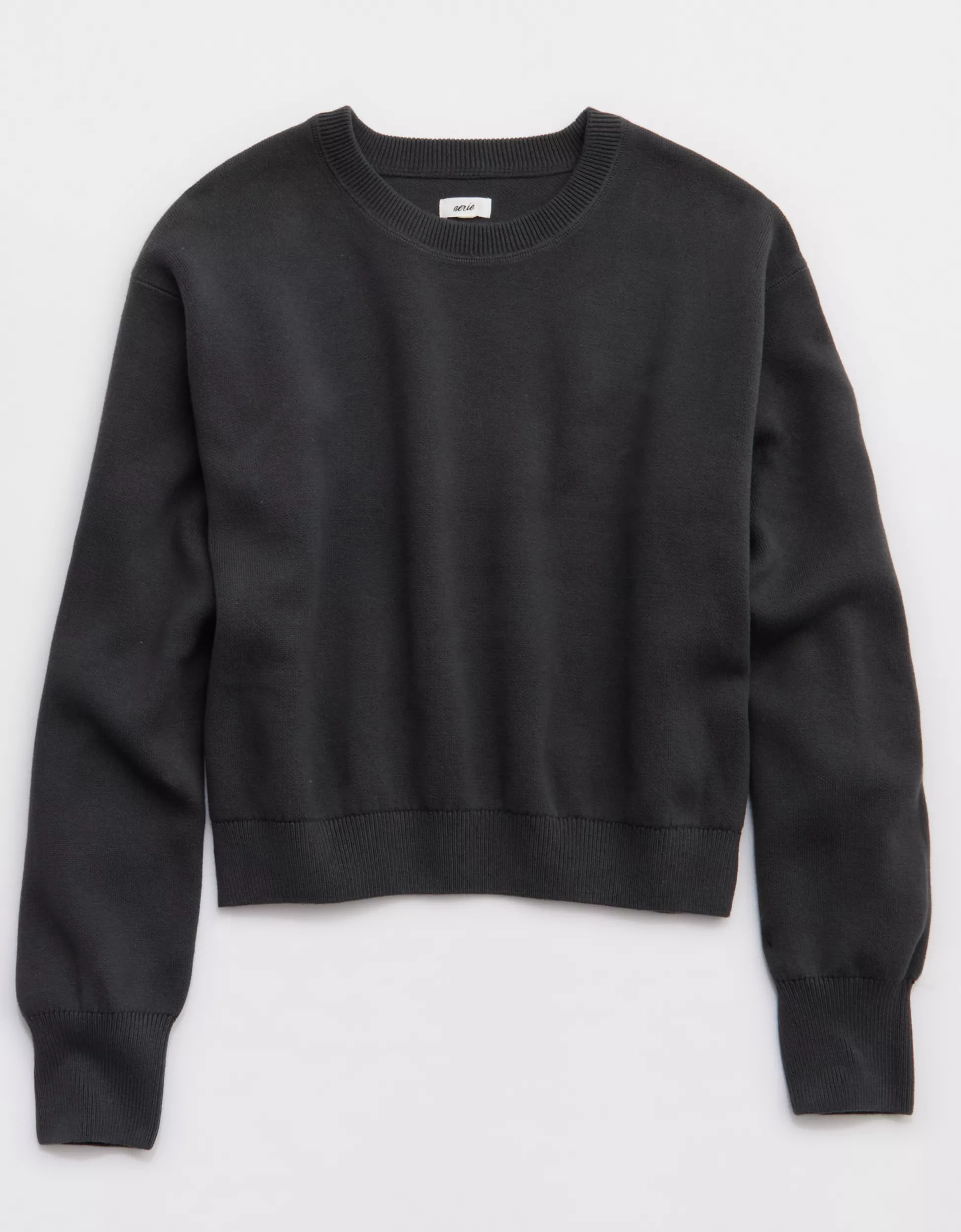 Aerie Cropped Crew Sweater | Aerie