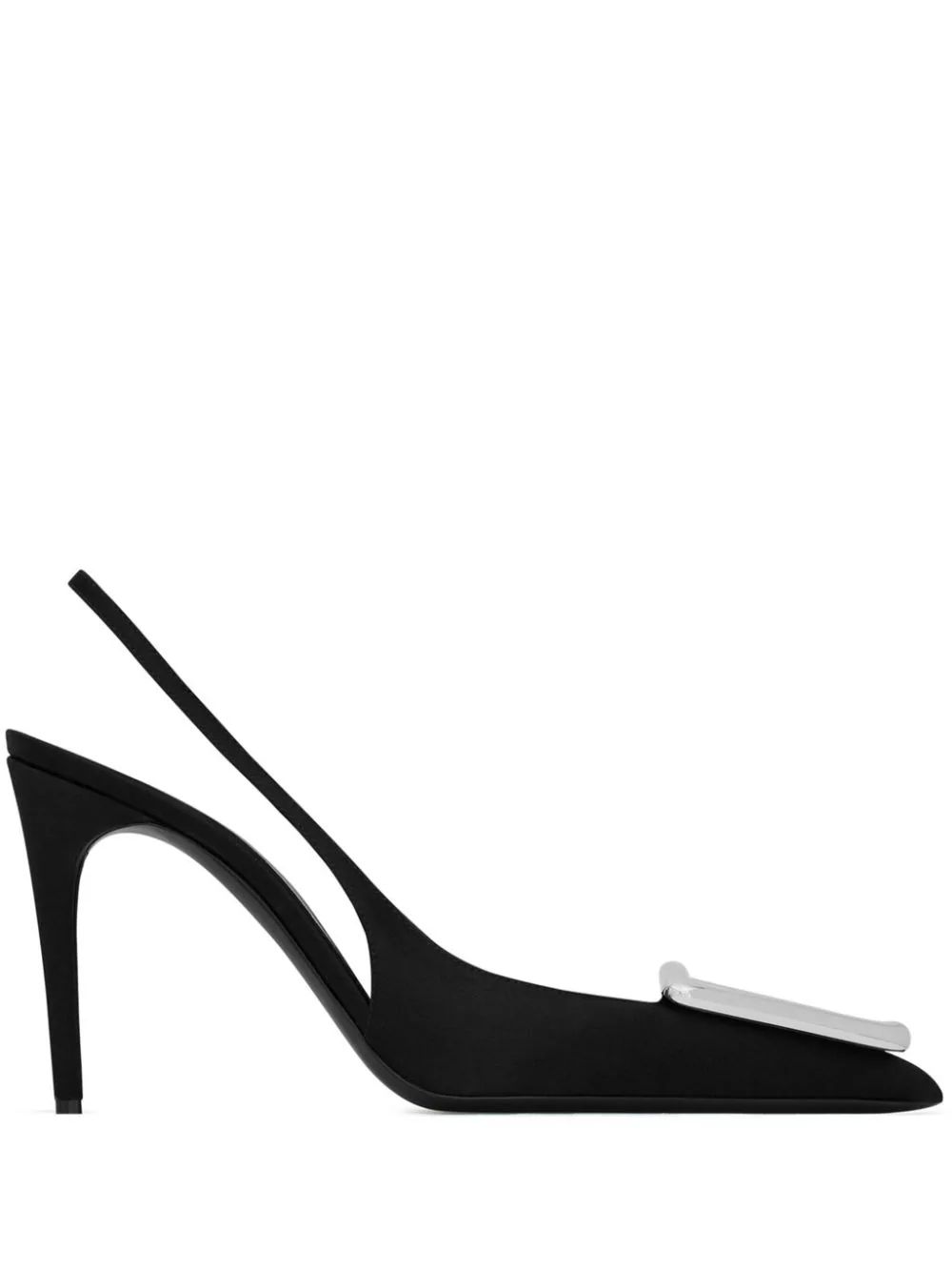 Saint Laurent Avenue 95mm Slingback Pumps - Farfetch | Farfetch Global