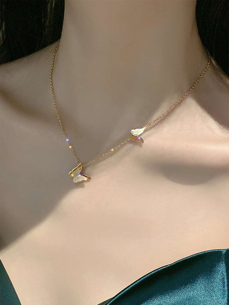 Butterfly Charm Necklace | SHEIN
