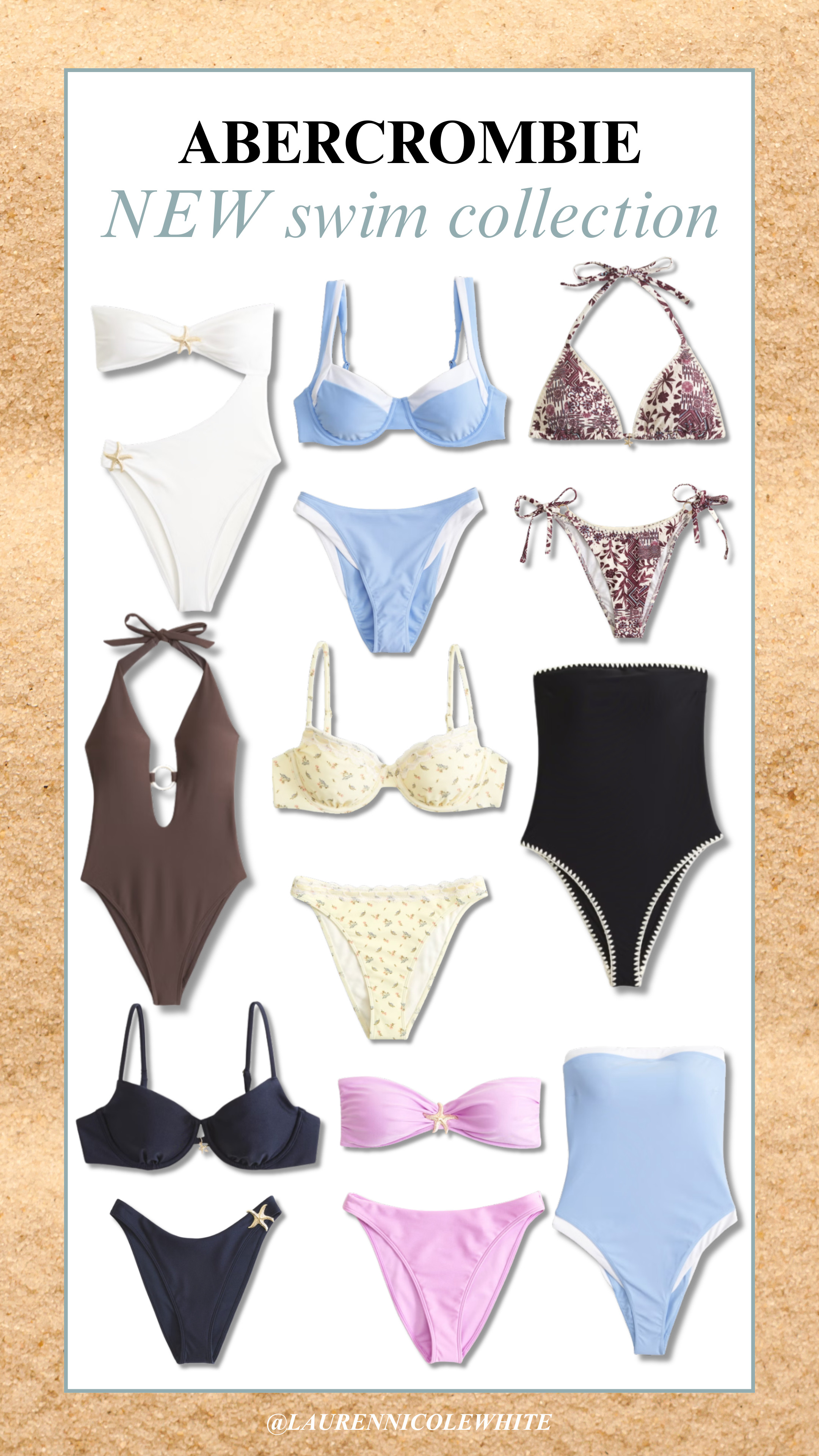 The new Abercrombie swim line 🤌🏼 

 #LTKSeasonal #LTKActive #LTKU