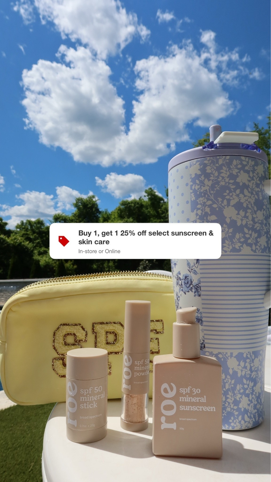 Roe Wellness is currently on sale at Target for a limited time— buy one, get one 25% off all sunscreen & skincare! This is the only sunscreen I use for my boys. Comes in a lotion, stick, and brush form- which makes application so easy! 

Also linked similar Brumate in the pattern I have, as well as similar Stoney Clover bags that you can personalize!

#LTKSwim #LTKKids #LTKSaleAlert