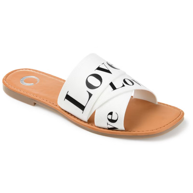Journee Collection Womens Ivante Tru Comfort Foam Slide Flat Sandals | Target
