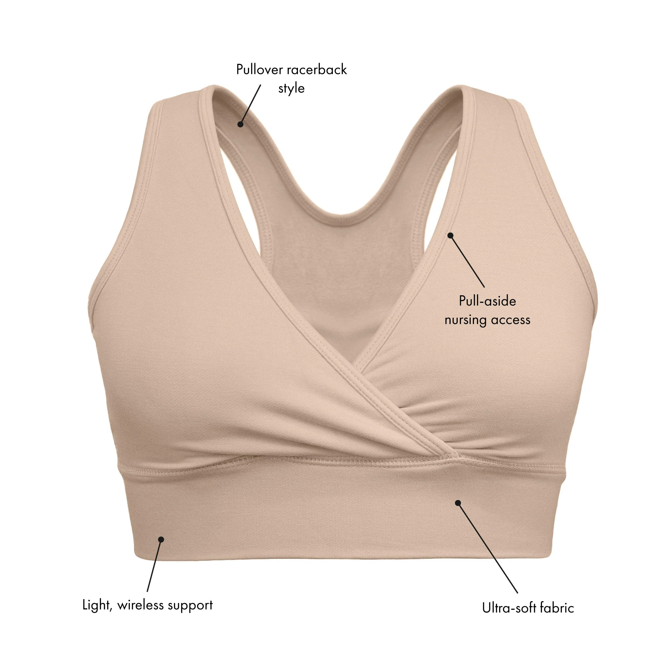 Kindred Bravely French Terry Racerback Nursing & Breastfeeding Bra | Kindred Bravely