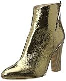 SJP by Sarah Jessica Parker Women's Minnie Almond Toe Ankle Boot, Gold Leather, 40.5 B EU (10 US) | Amazon (US)