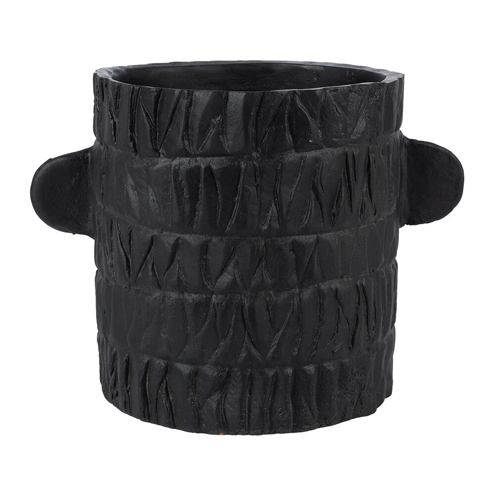 Stripe Pattern Terracotta Planter | Amara (UK)