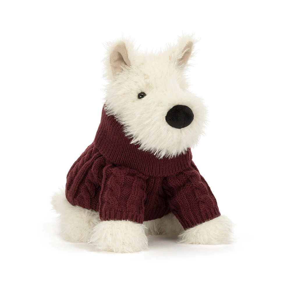 Munro Scottie Dog 'Winter Jumper' | Jellycat US