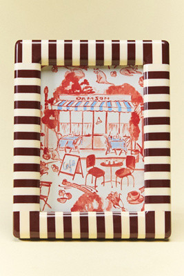 Striped Damson Madder Frame | Anthropologie (US)